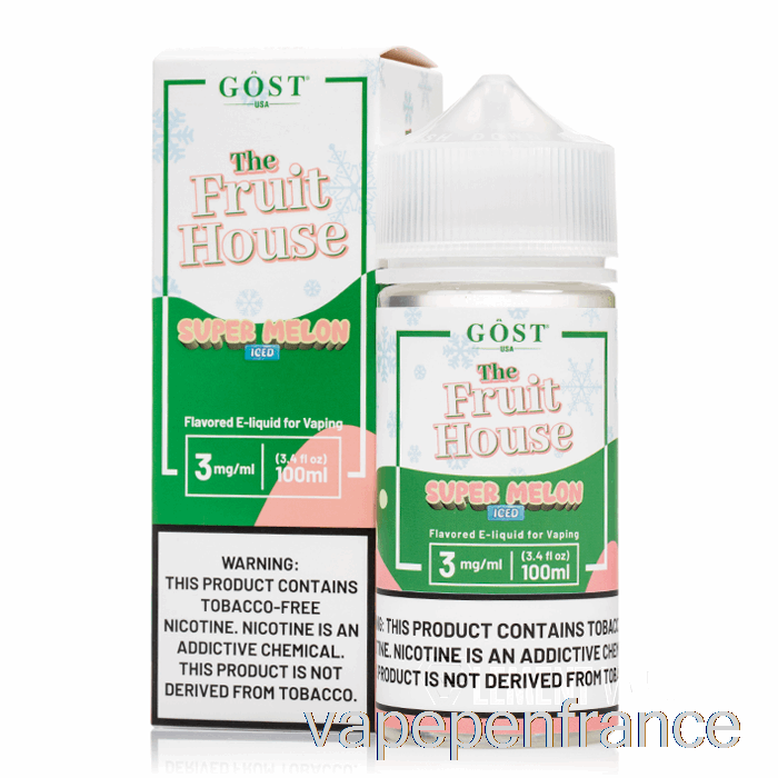 Super Melon Glacé - La Maison Fruitière - Vapeur Gost - Stylo Vape 100 Ml 0 Mg